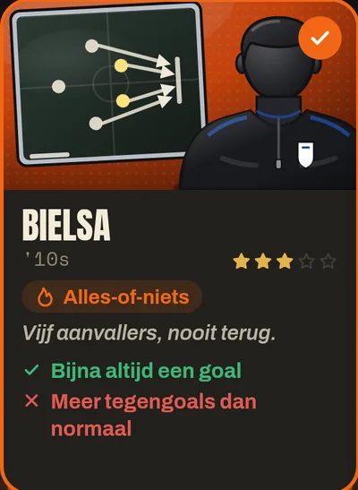 Kies je manager in Gaffer XI